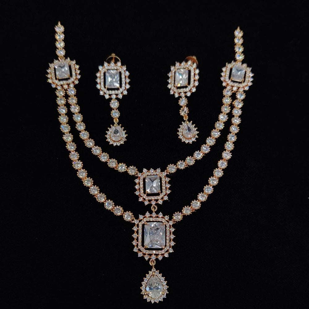 Kavita Art Designer American Daimond Necklace Set