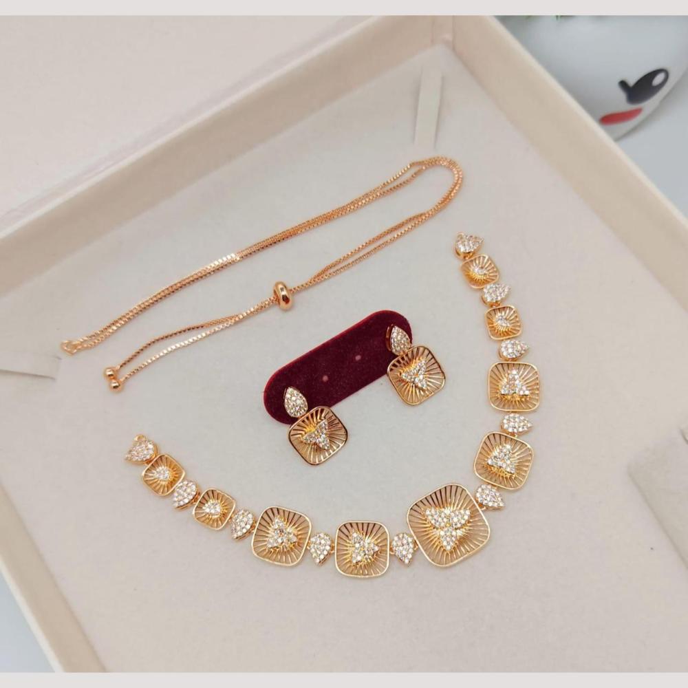 Kavita Art Glamorous Austrian Stone Necklace Set