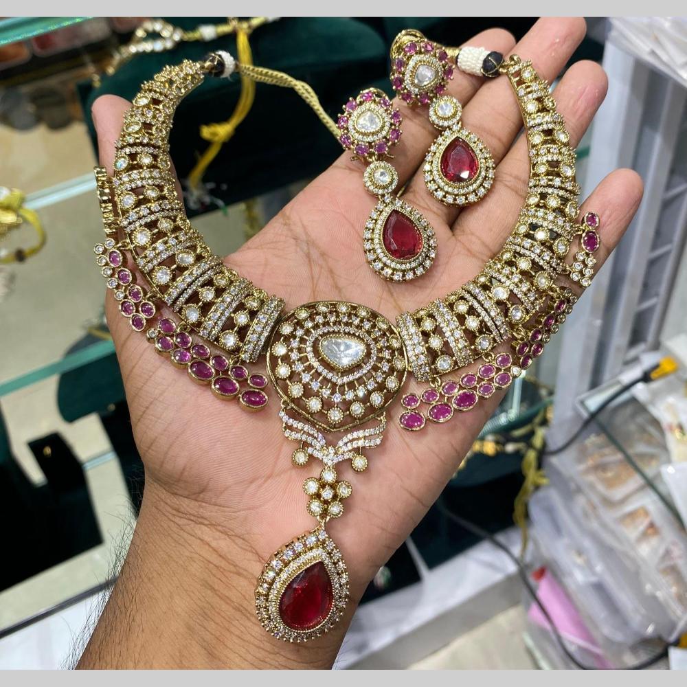 Kavita Art Grand Polki Kundan Necklace Set