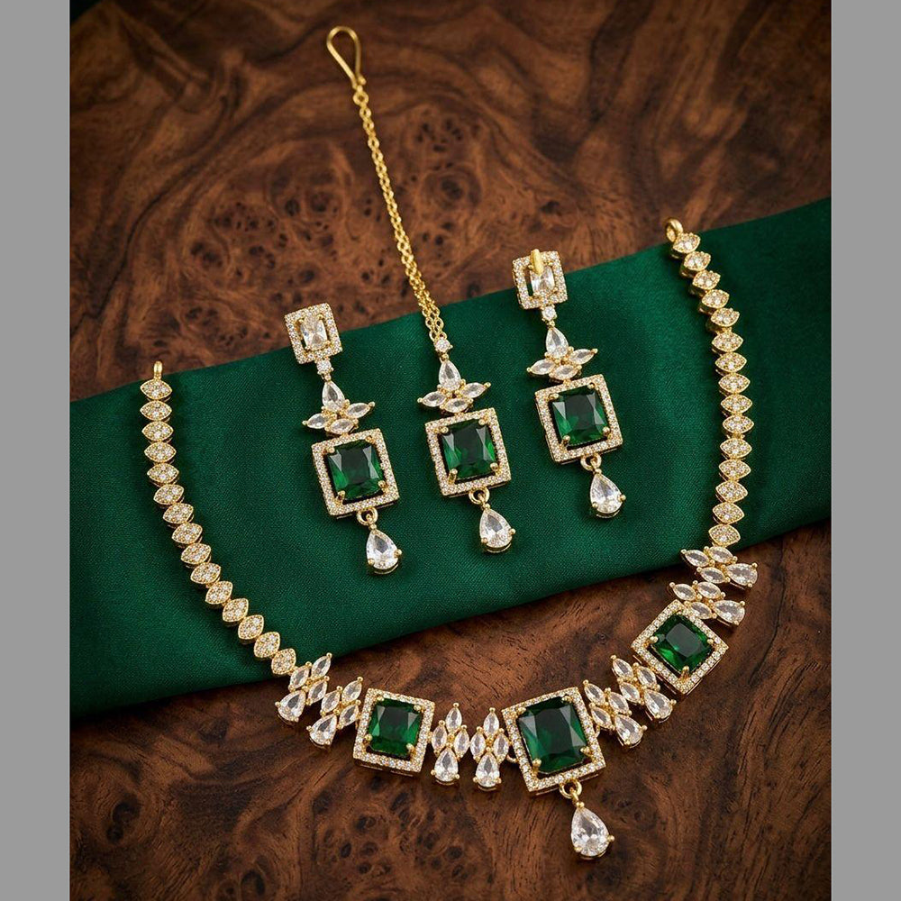 Kavita Art Graceful American Diamond Necklace Set for Women