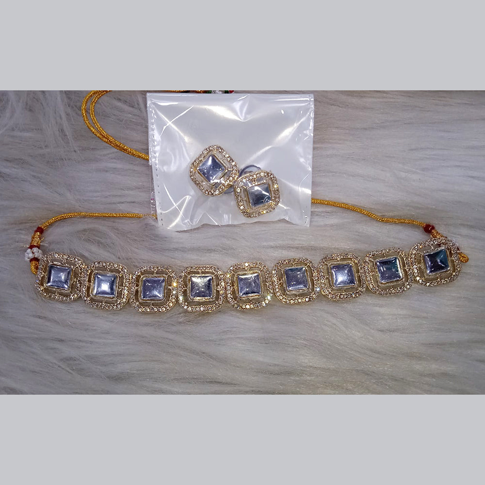 SNERA Gold Plated Austrian Stone Necklace Set