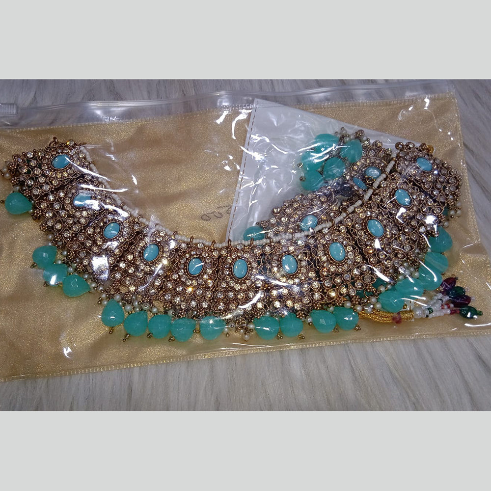 SNERA Gold Plated Austrian Stone Necklace Set