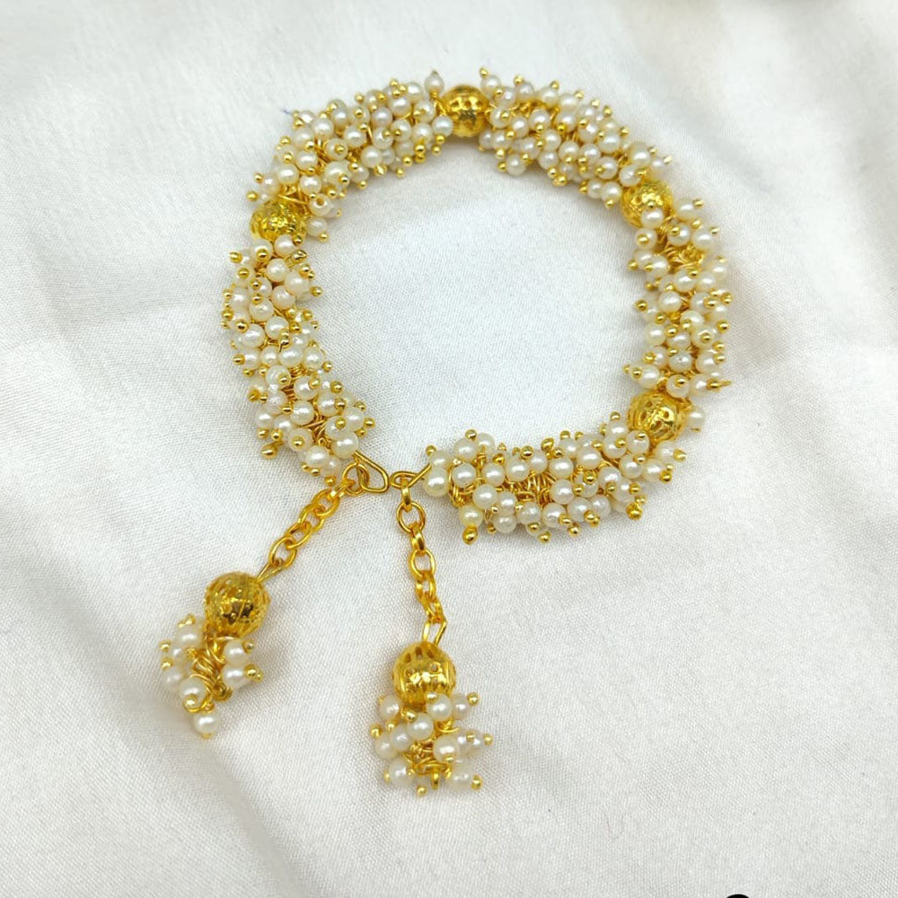 SNERA Gold Plated Pearl Bracelet