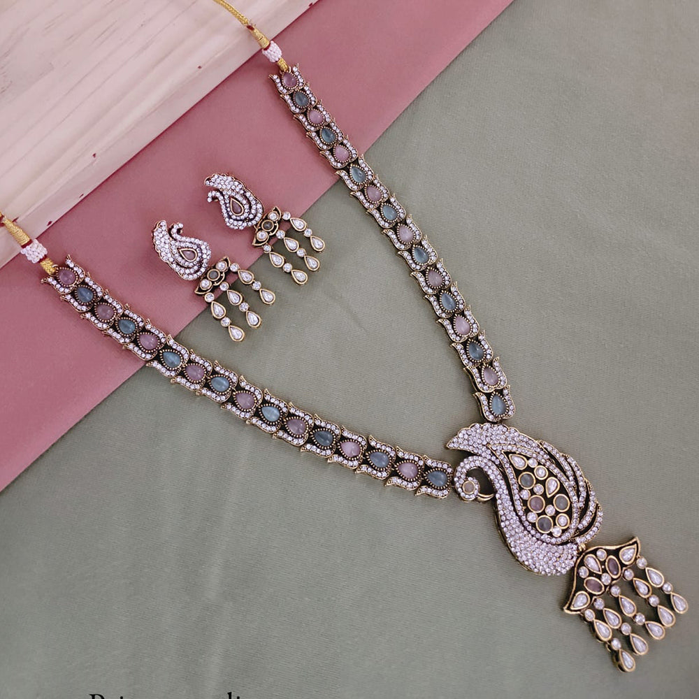 SNERA Gold Plated Austrian Stone Necklace Set
