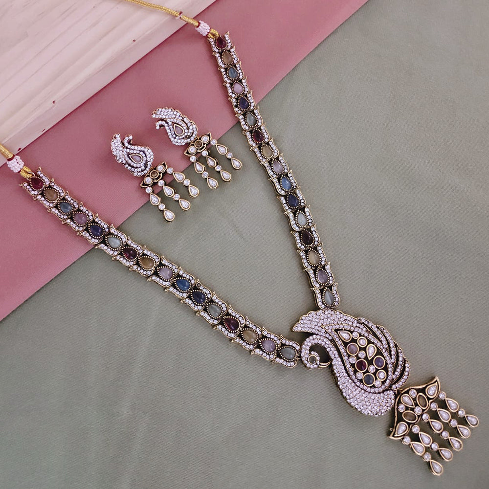 SNERA Gold Plated Austrian Stone Necklace Set