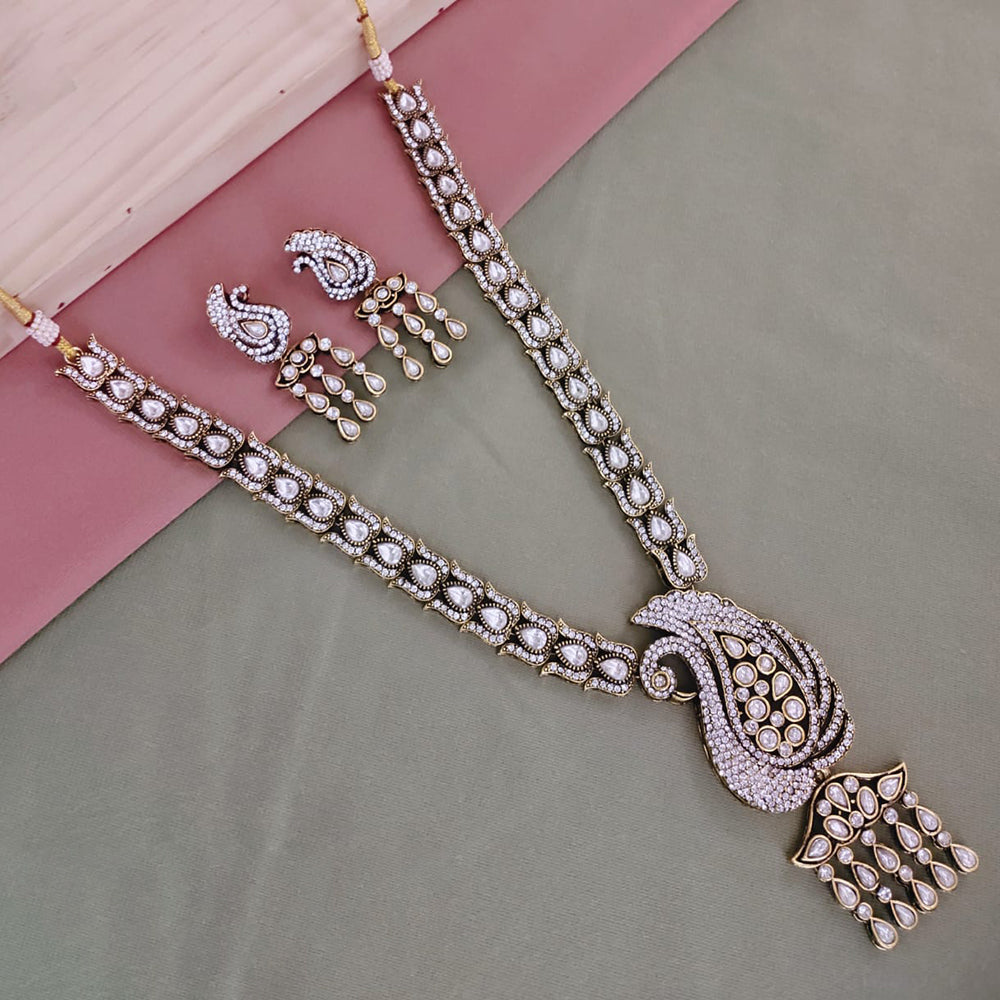 SNERA Gold Plated Austrian Stone Necklace Set