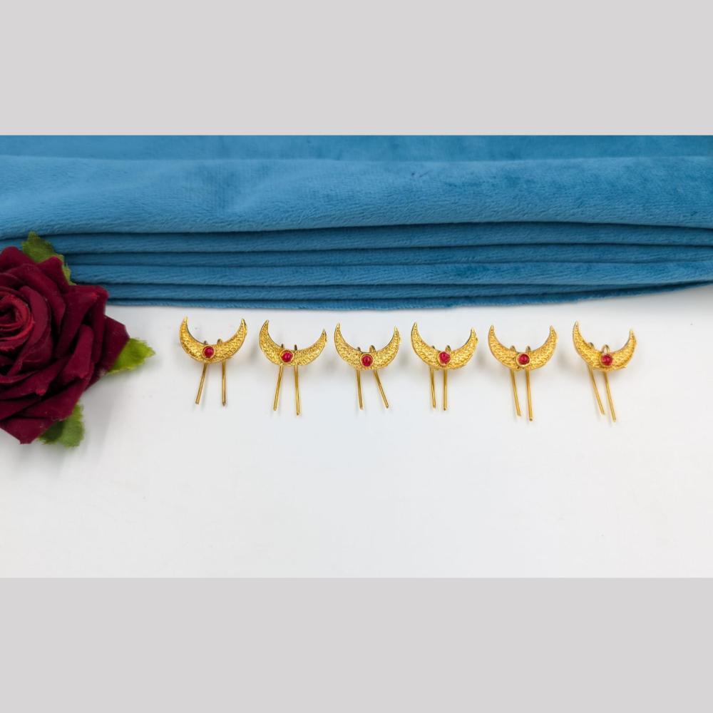 SNERA Gold Plated Hair Accessories ( 6 Piece Only)