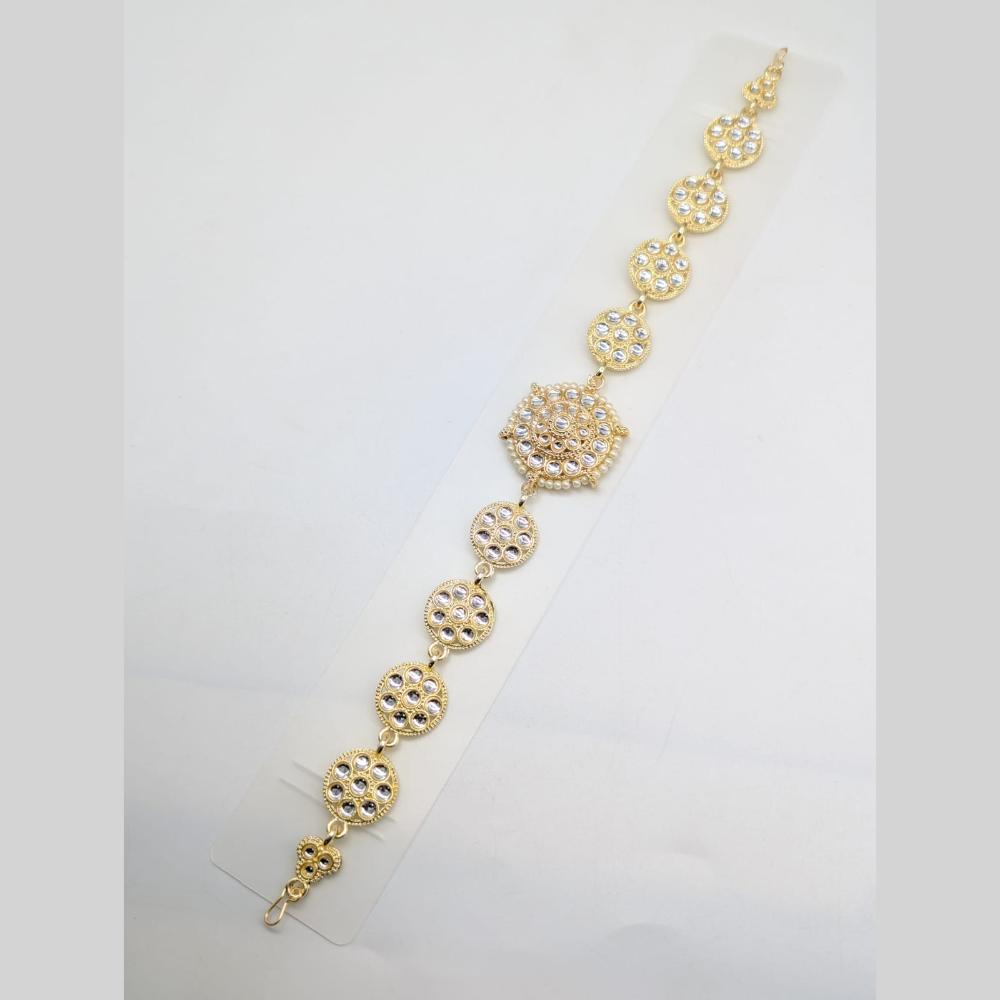 SNERA Timeless Tresses Antique Kundan Stone Sheshphool