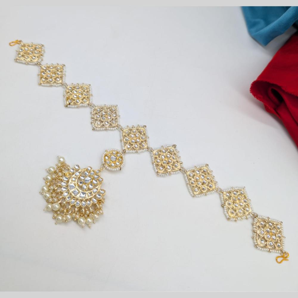SNERA Timeless Tresses Antique Kundan Stone Damini Mangtikka