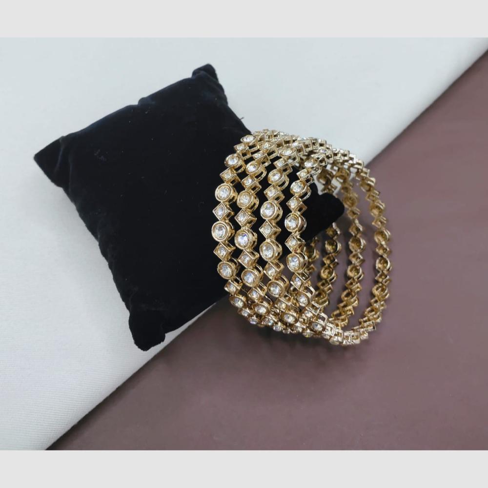 SNERA Elegant Austrain Stone Designer Bangles Set
