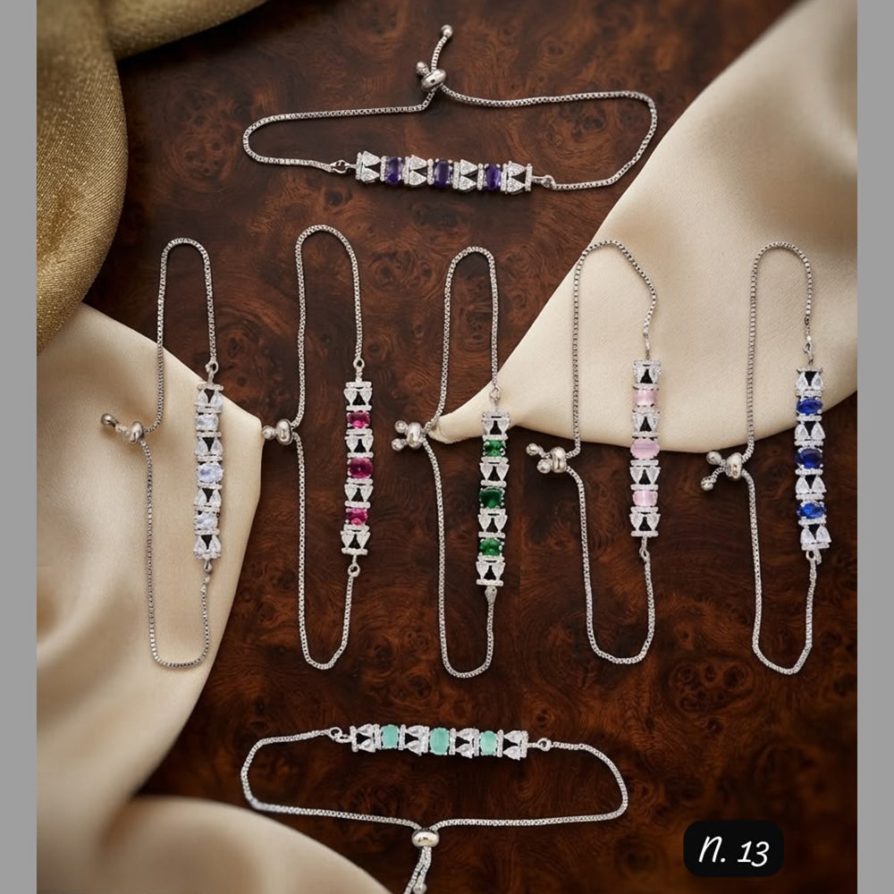 SNERA Glamorous American Diamond Party Wear Bracelet