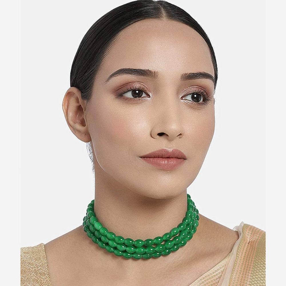 SNERA Party Wear Beads Choker Neckalce