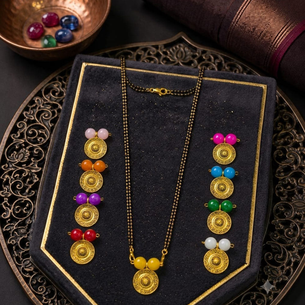 SNERA Beautiful Multi Beaded Mangalsutra For Women