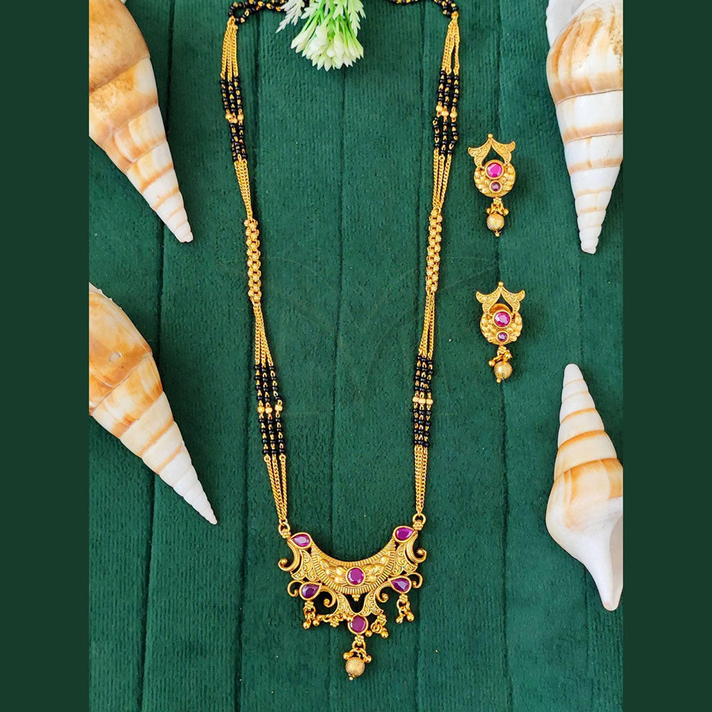 Everlasting Quality Jewels Gold Plated Austrian Stone Mangalsutra