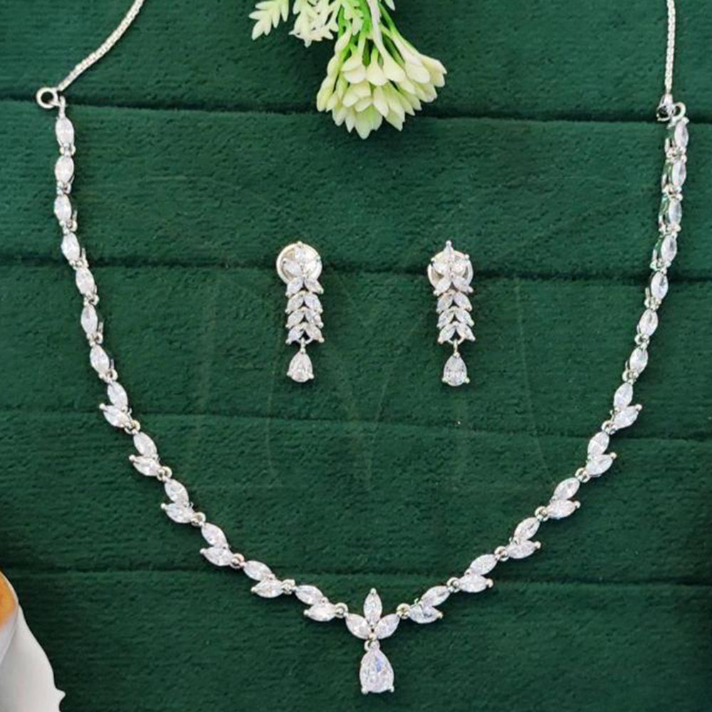 Everlasting Quality Jewels American Diamond Necklace Set