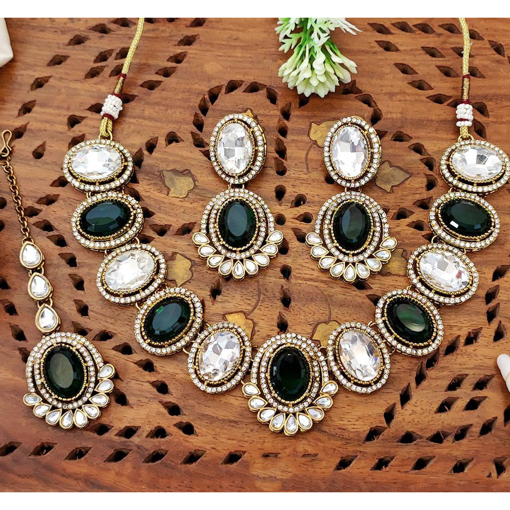 Everlasting Quality Jewels Graceful Austrian Stone And Pota Necklace Set