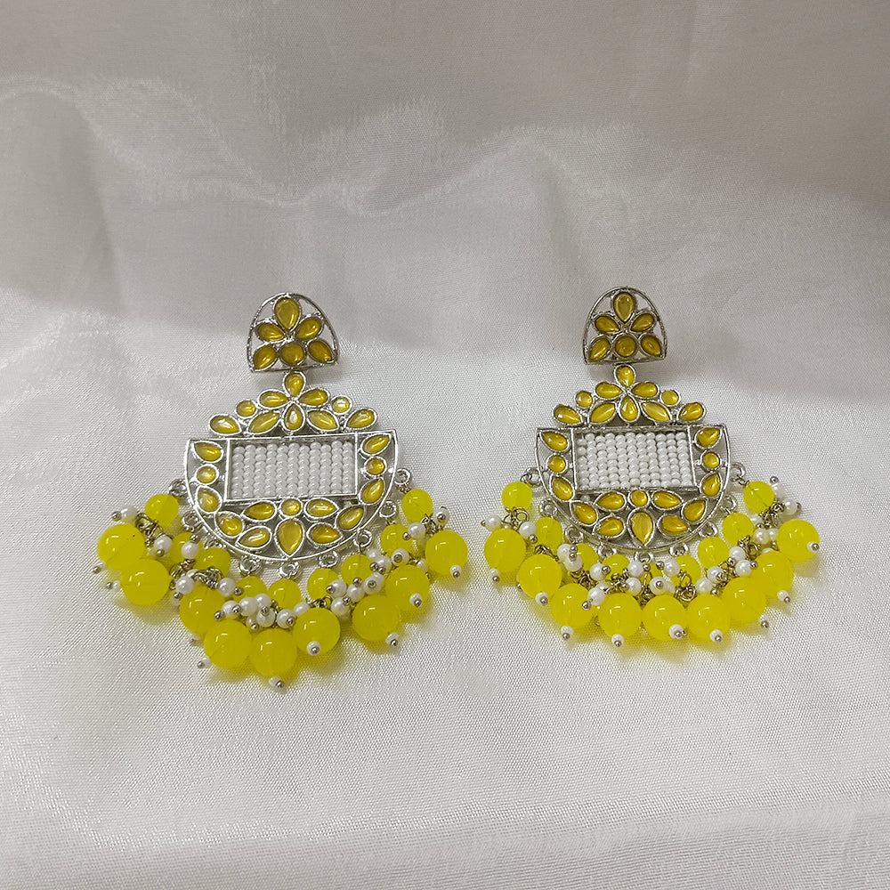 Darshana Jewels Silver Plated Dangler Earrings