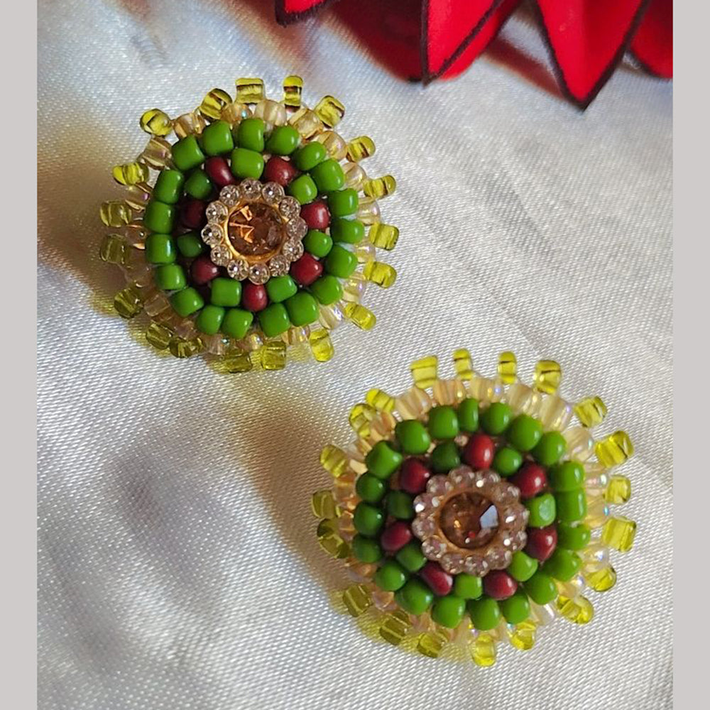 Sanshray Handmade Fancy Pearls Studs Earrings