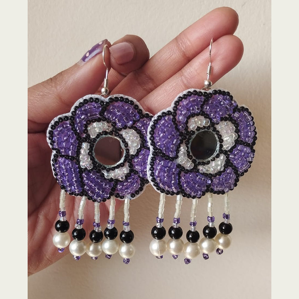 Sanshray Handmade Fancy Beads Dangler Earrings