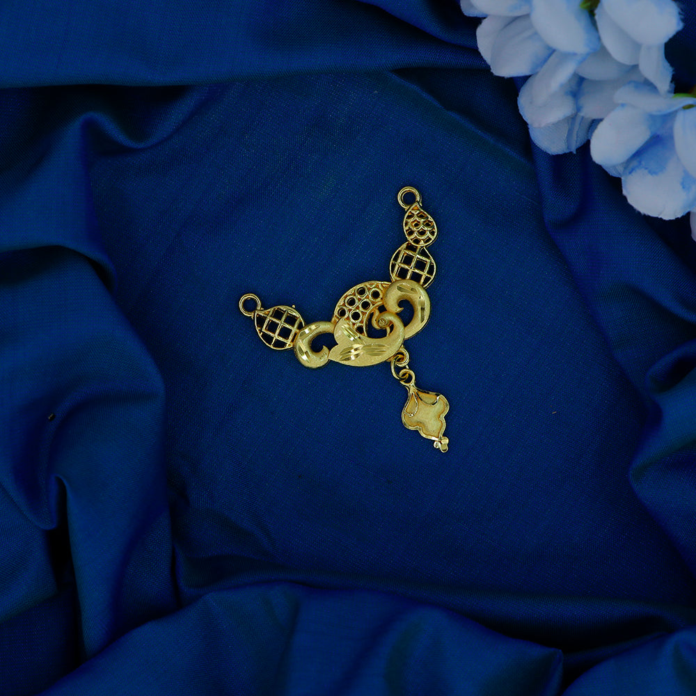 Mahavir Stylish DYE Gold Plated Pendant for Women