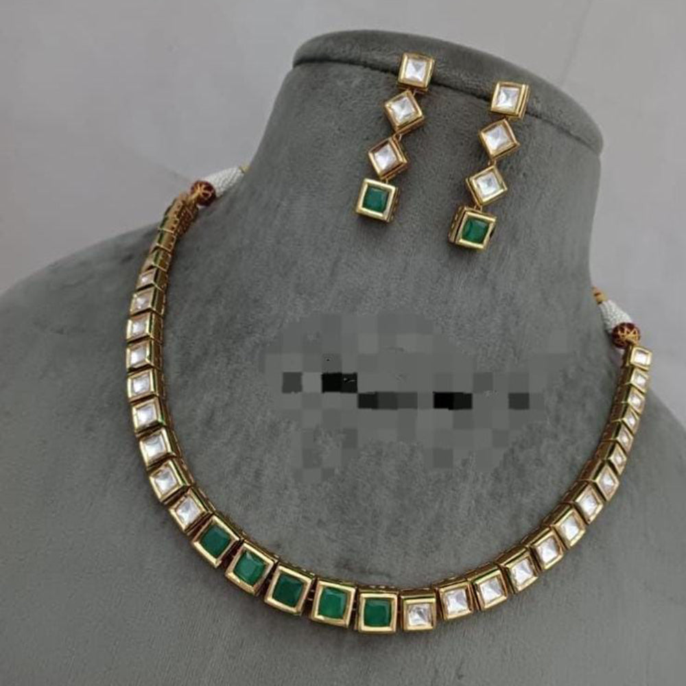 FS Collection Gold Plated Necklace Set