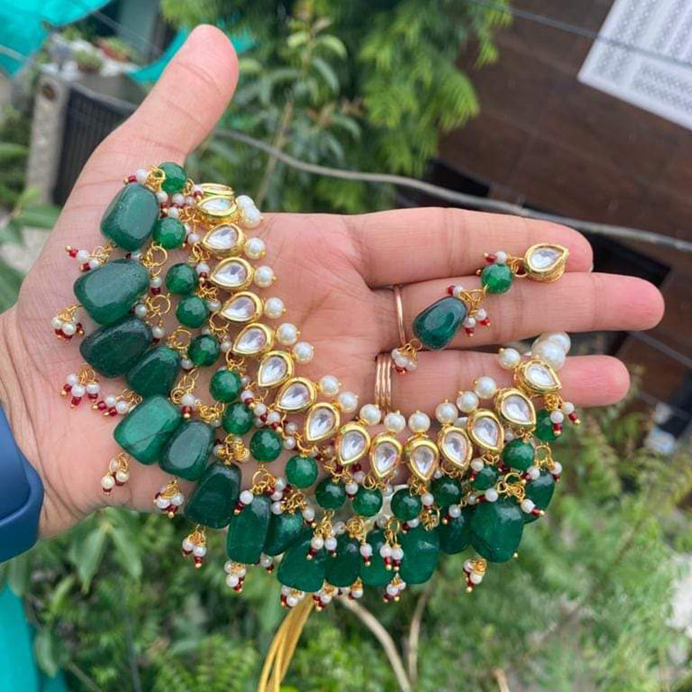FS Collection Gold Plated Necklace Set