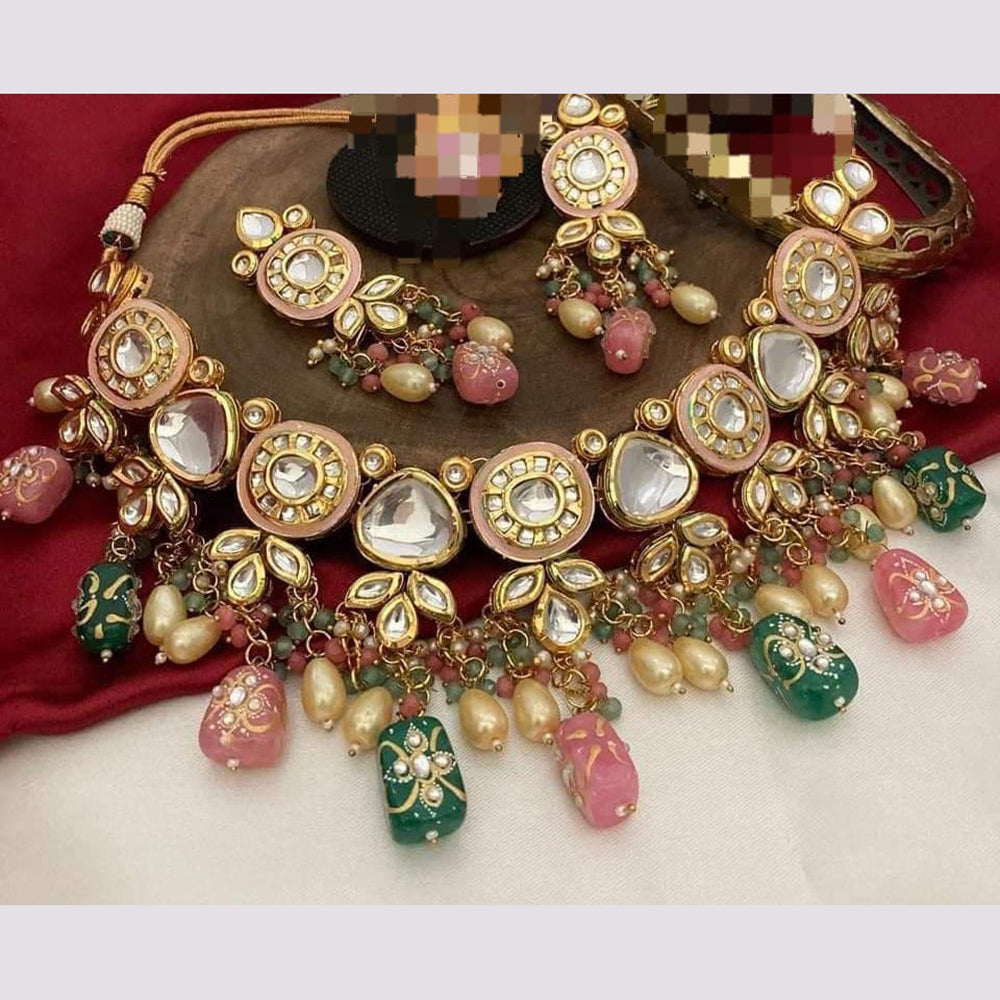 FS Collection Gold Plated Necklace Set