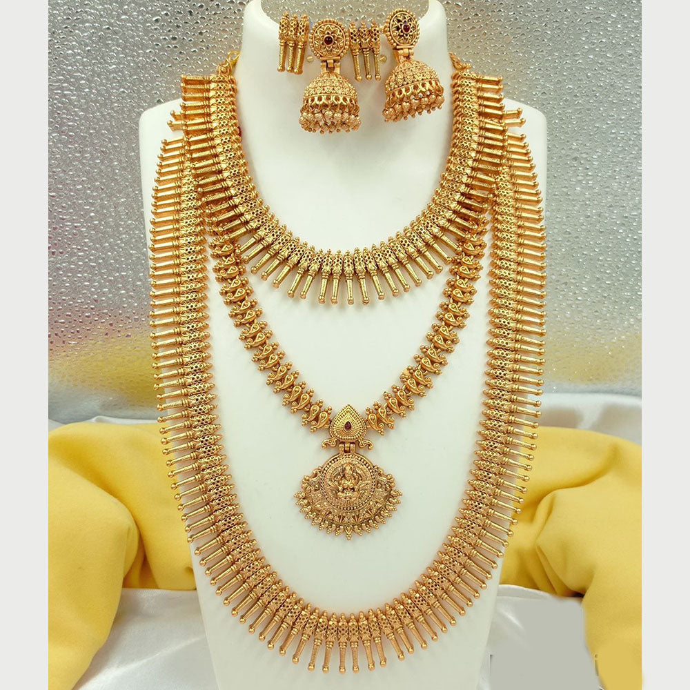 FS Collection Gold Plated Necklace Combo