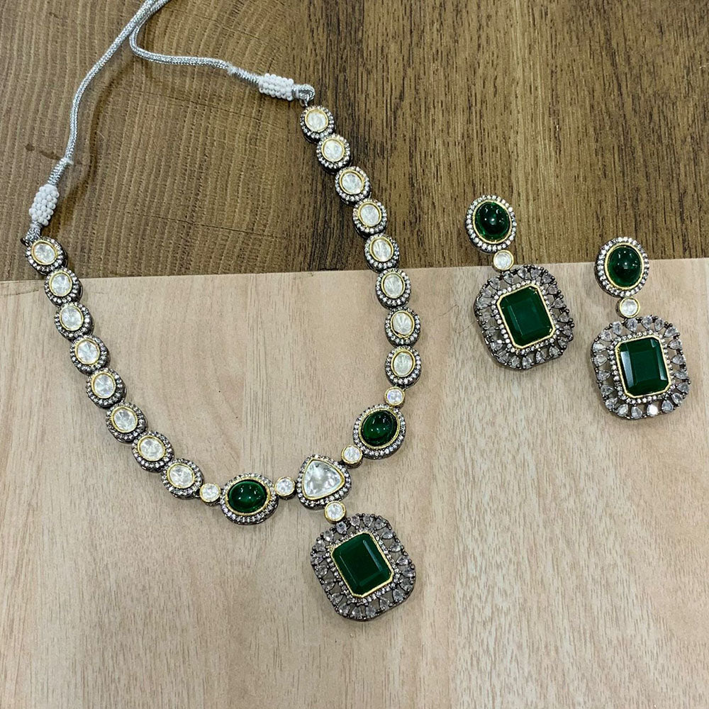 Fs Collection 2 Tone AD Necklace Set