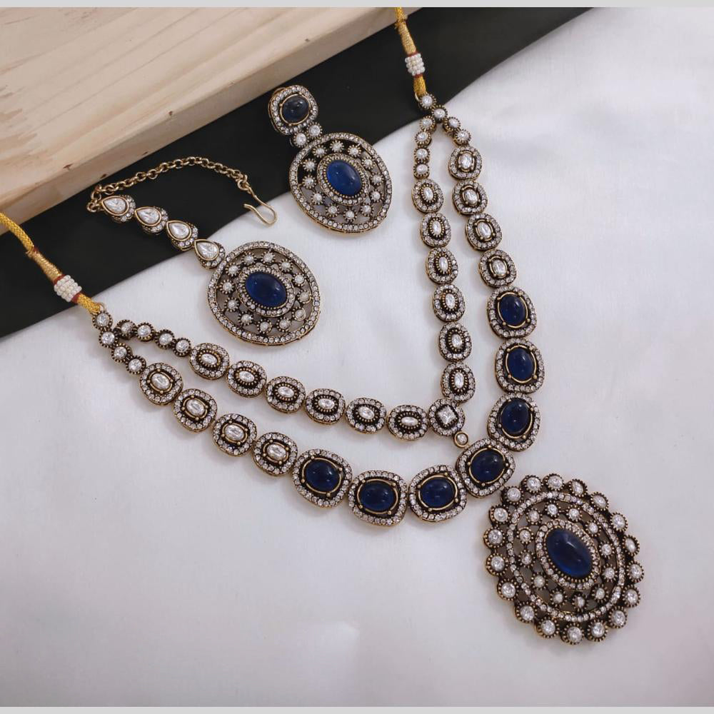 FS Collection Gold Plated Necklace Set