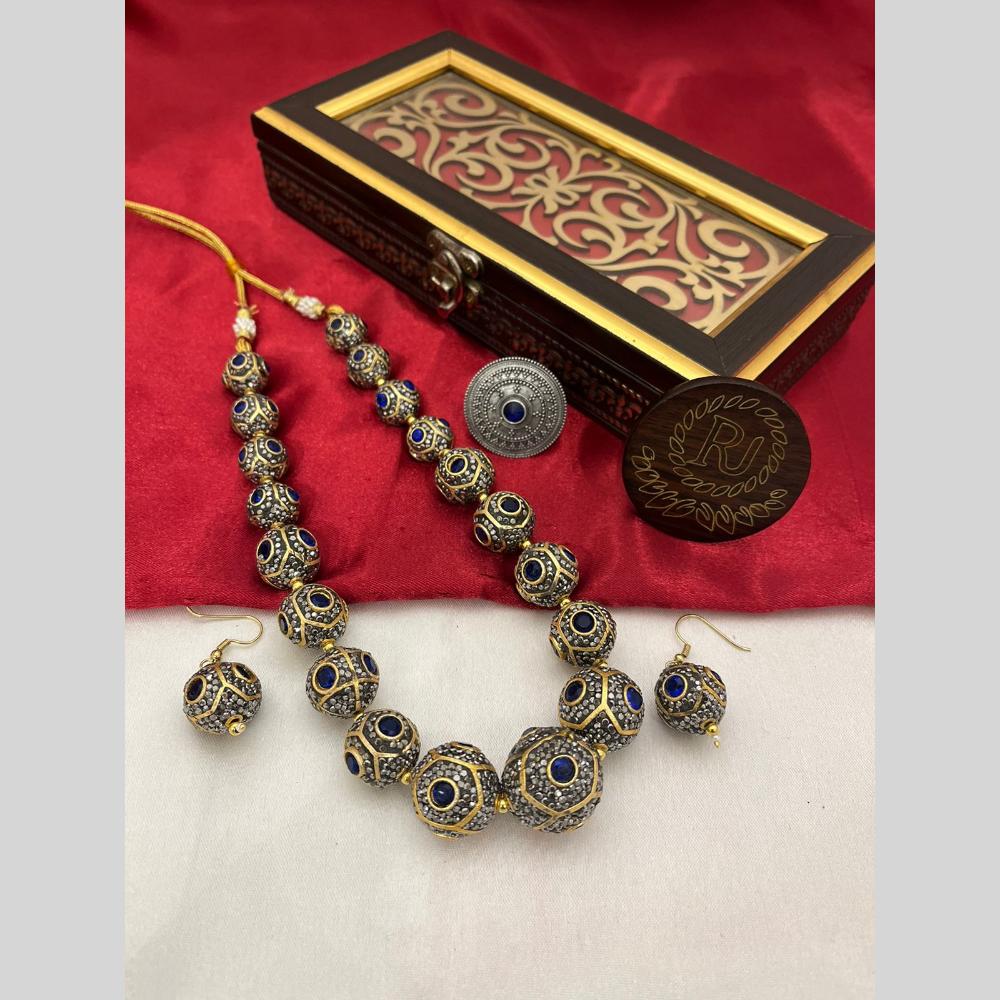 FS Collection Gold Plated Necklace Set