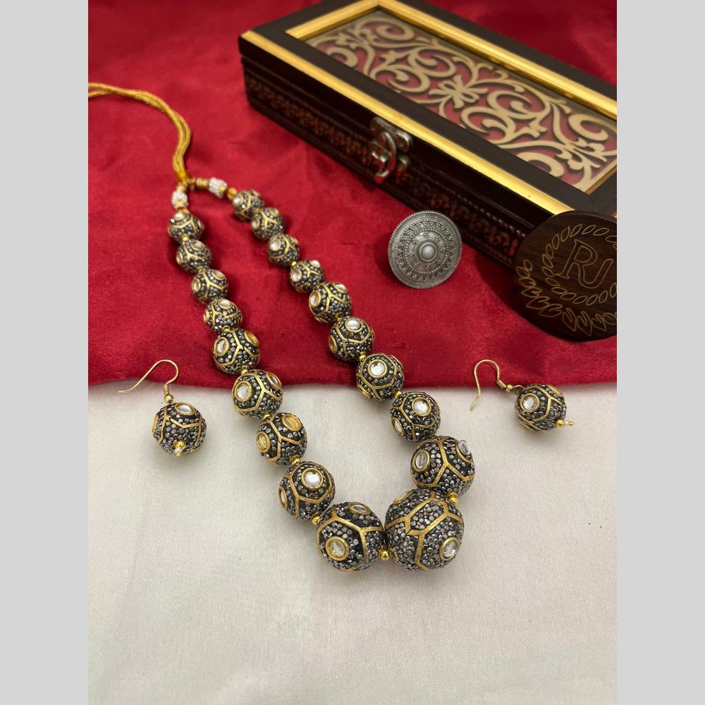 FS Collection Gold Plated Necklace Set