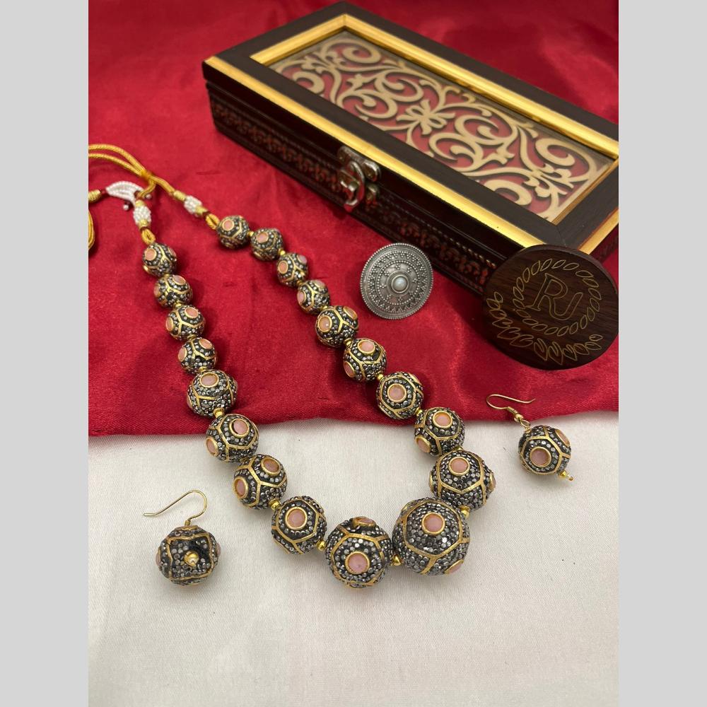 FS Collection Gold Plated Necklace Set