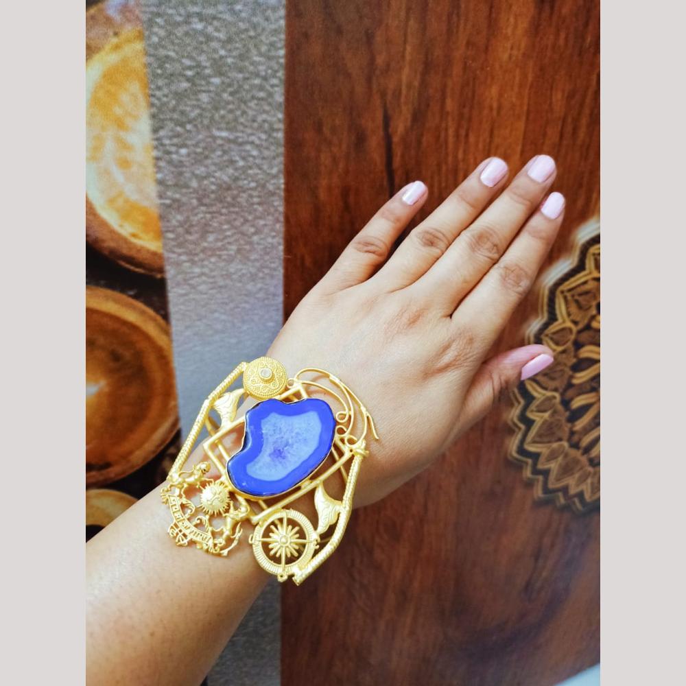 FS Collection Unique Artistic Purple Gemstone Bracelet