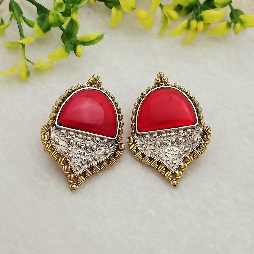 FS Collection Elegant Monalisa Stone Dangle Earrings for Traditional & Modern Looks