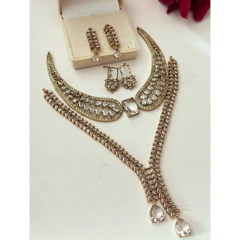 FS Collection Royal American Diamond Sparkle Combo Set