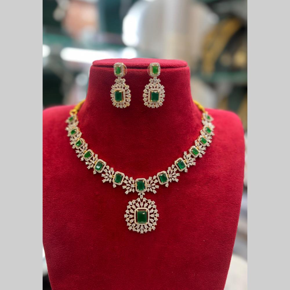 FS Collection Premium Austrian Stone And Crystal Stone Necklace Set