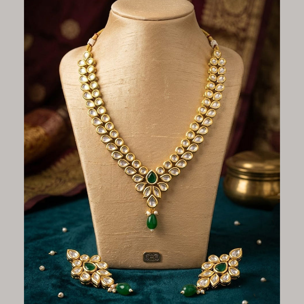 FS Collection Classic Pota Stone And Beads Necklace Set