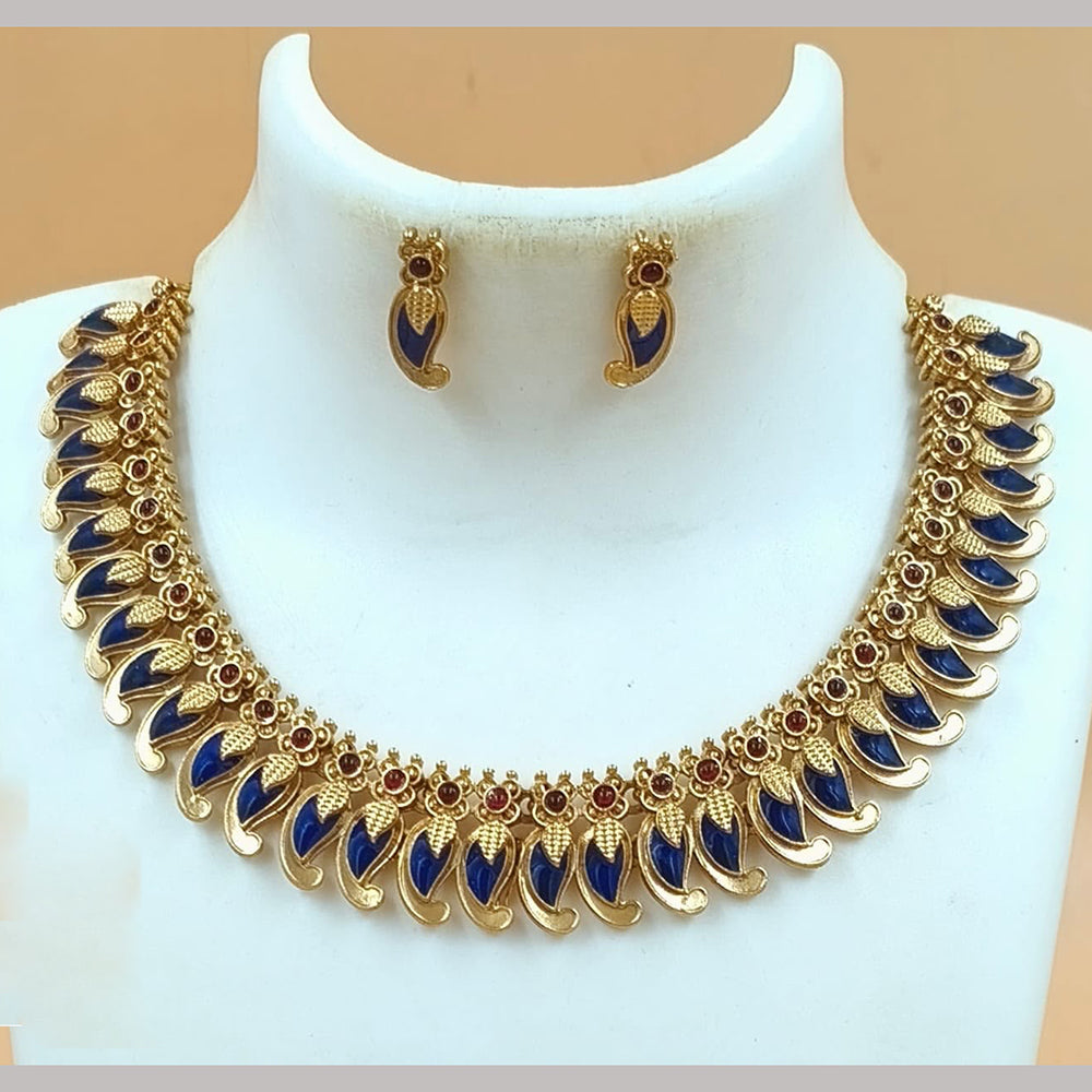 FS Collection Elegant Pota Stone Necklace Set