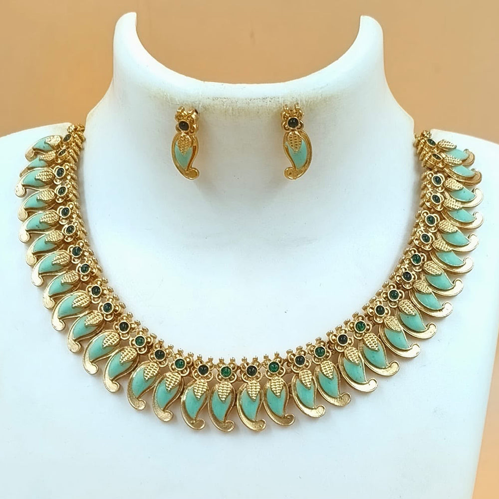 FS Collection Elegant Pota Stone Necklace Set