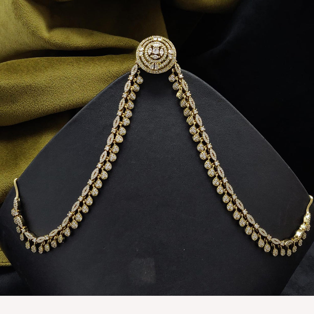 Vivah Creations Graceful American Daimond Damini Maangtikka