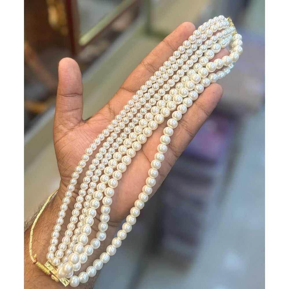 Akruti Collection Gold Plated Pearl Choker Necklace