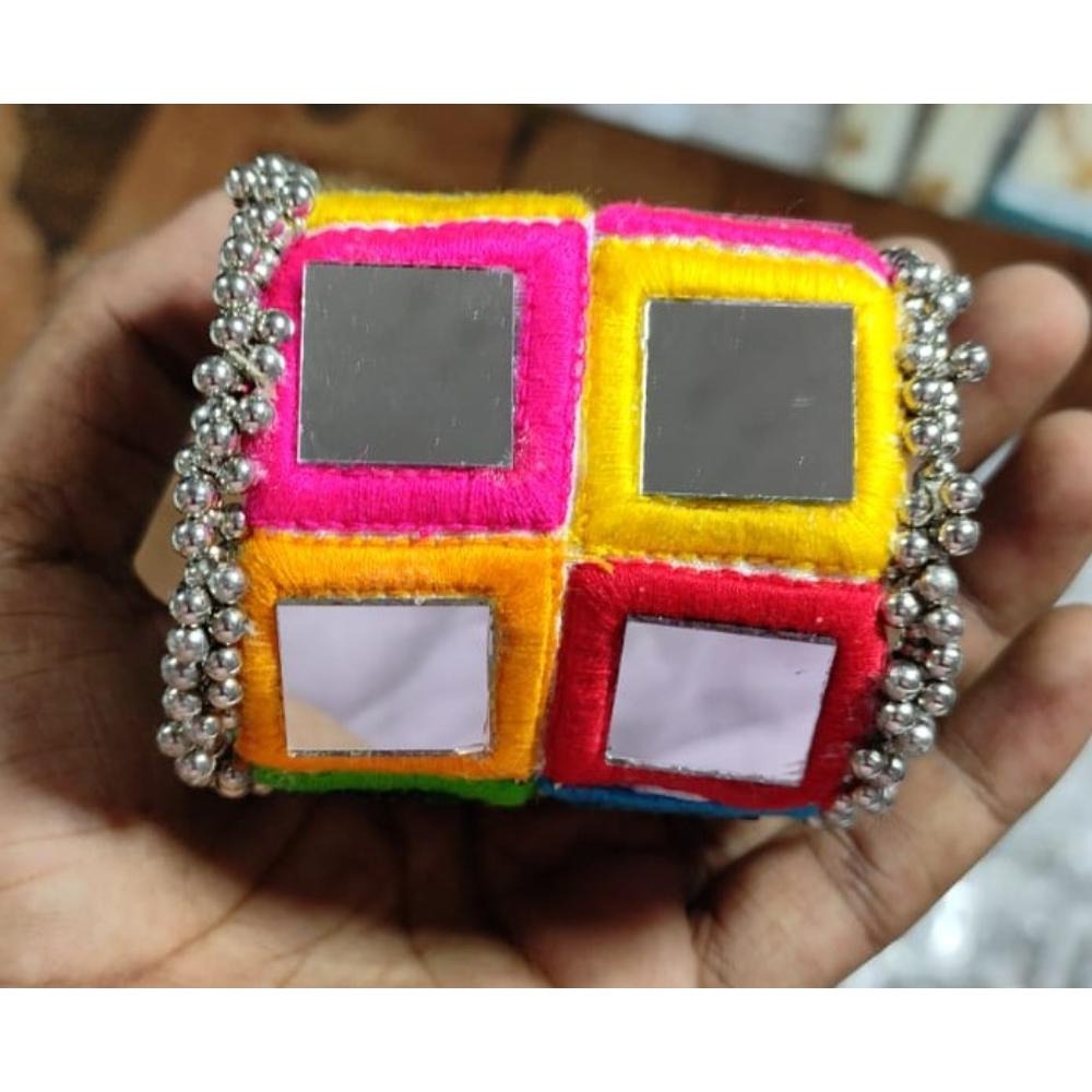 Akruti Collection Multi Color Mirror Adjustable Kada