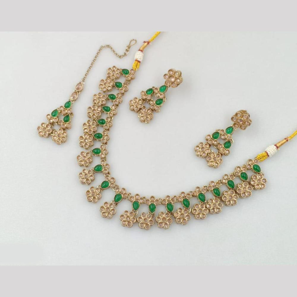 Akruti Collection Gold Plated Neckalce Set