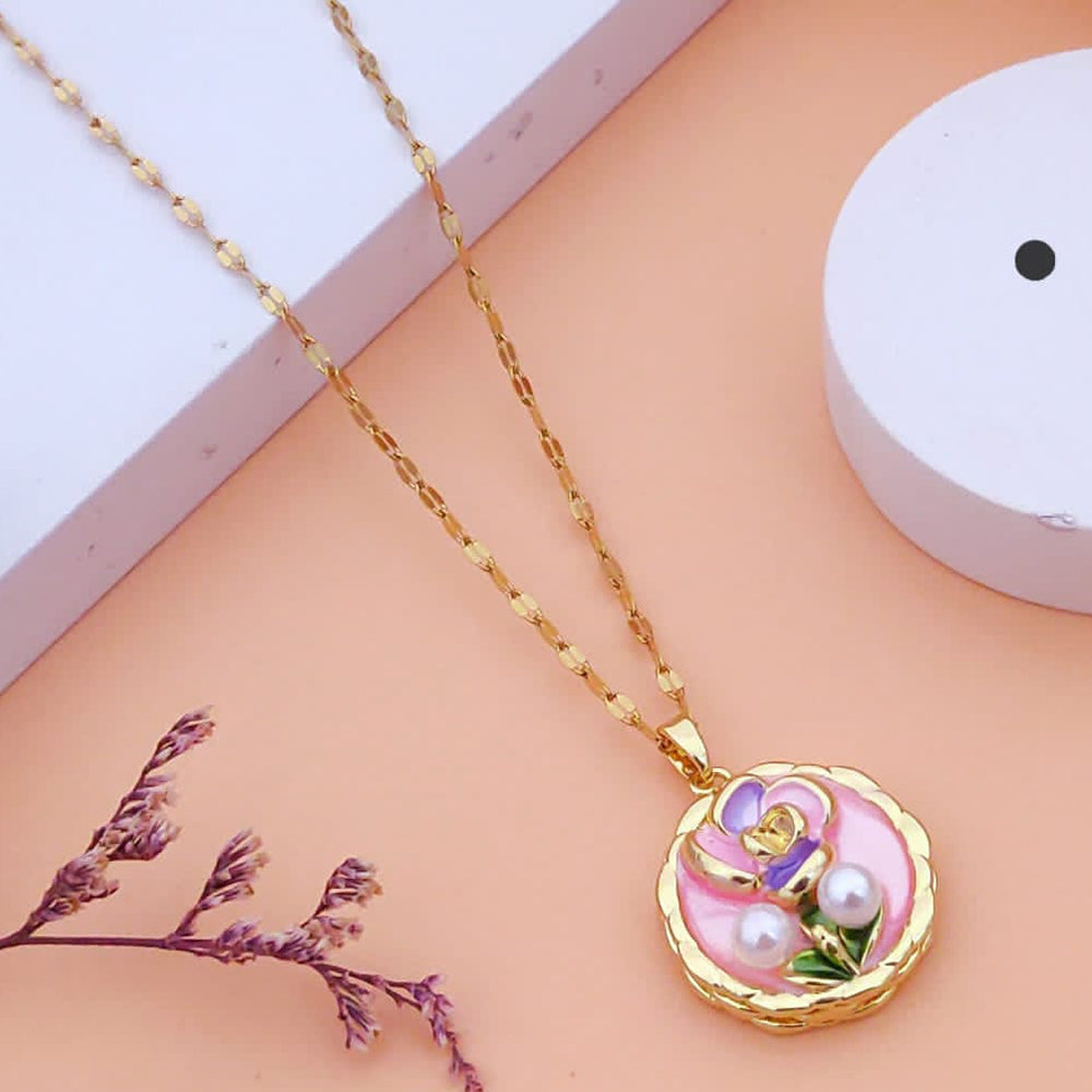 Akruti Collection Gold Plated Chain Pendant