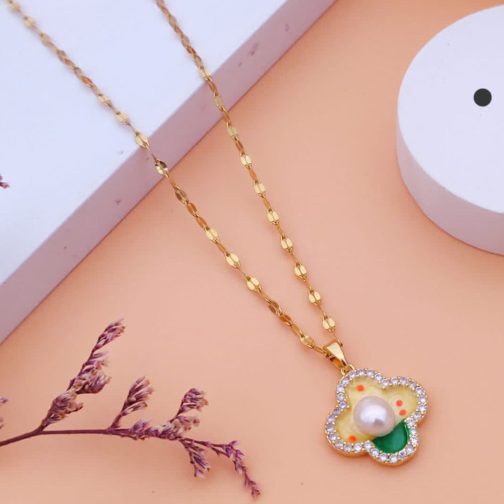 Akruti Collection Gold Plated Chain Pendant