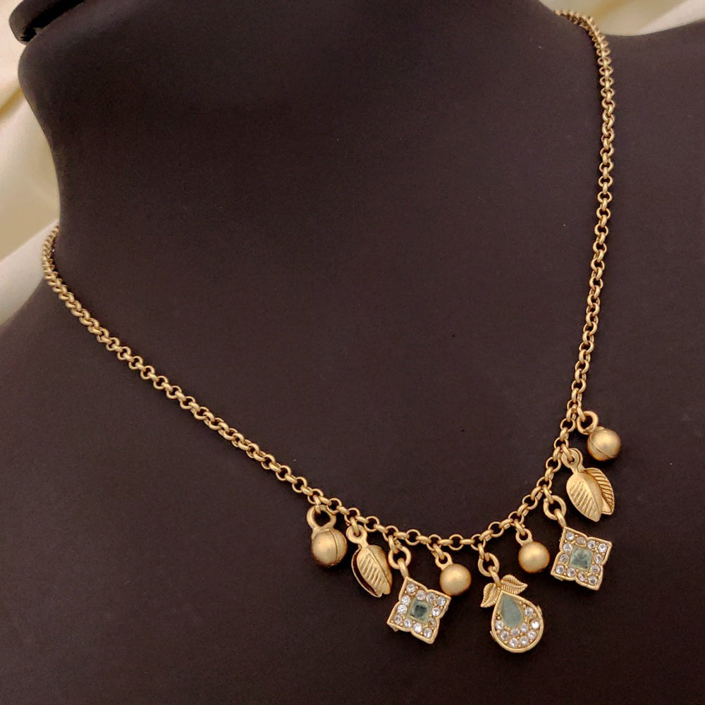 Akruti Collection Gold Plated Austrian Stone Necklace Set