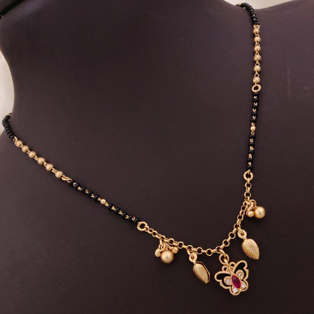Akruti Collection Gold Plated Pota Stone Mangalsutra