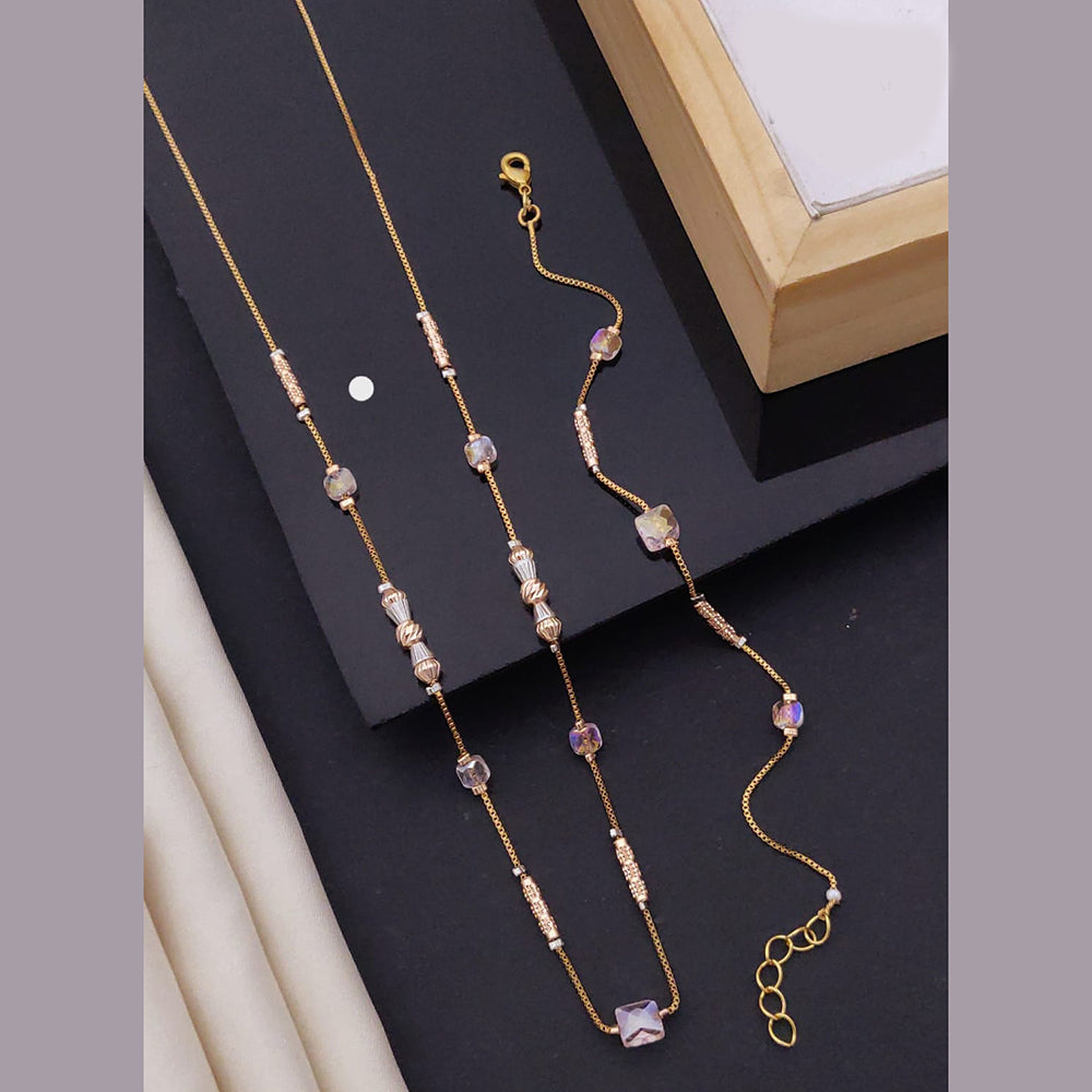 Akruti Collection Gold Plated Beads Combo Set