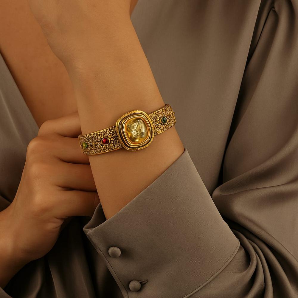 Akruti Collection Crystal-Studded Bracelet